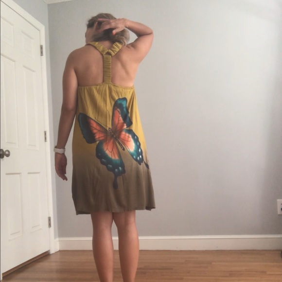 Clearance! Ombre Dress with a butterfly - Picture 3 of 7